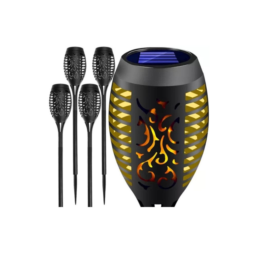 Lampa ogrodowa solarna - pochodnia zest.4 szt.
