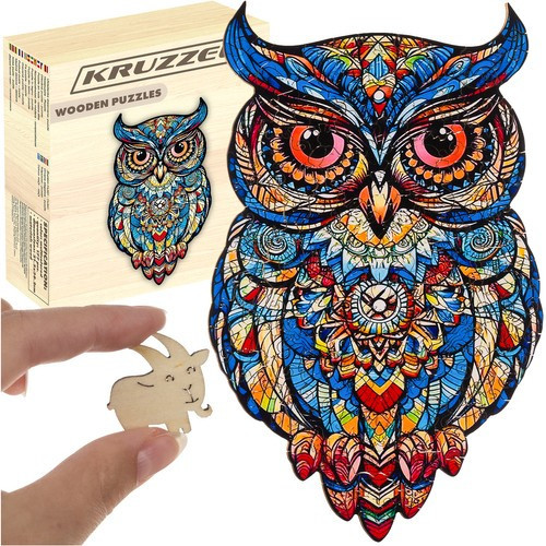 Układanka drewniana- puzzle drewniane Kruzzel