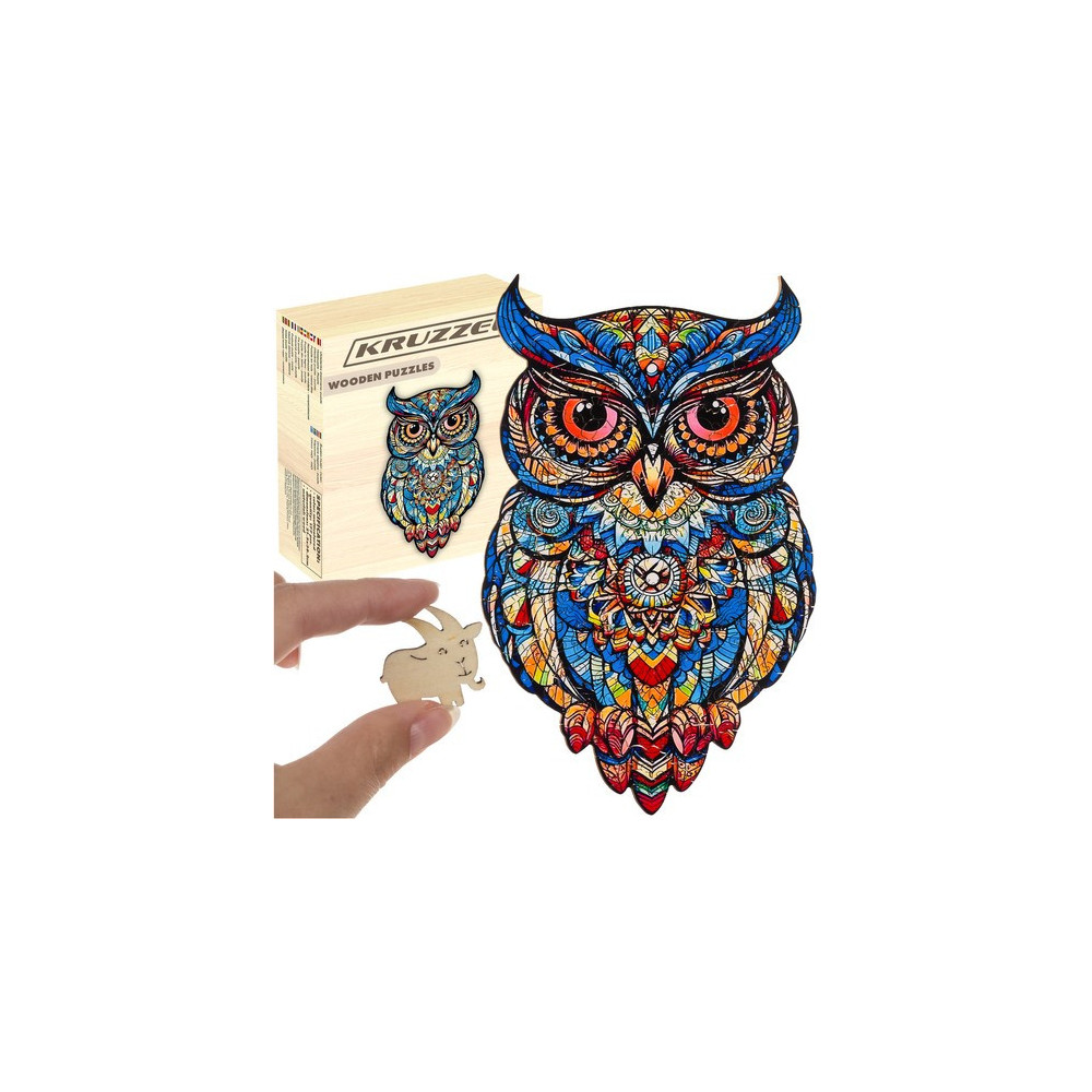 Układanka drewniana- puzzle drewniane Kruzzel