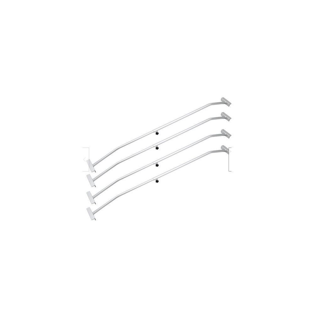 BITUXX 4x aluminiowy wspornik plandekowy do przyczepy samochodowej z płaską plandeką 140-210CM