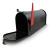 Skrzynka na listy amerykańska USA MAIL z uchwytem (czarny)