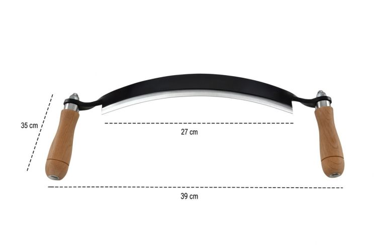 Ośnik do korowania kory zakrzywiony 25cm