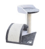 Drapak dla kota Legowisko+Budka biało-siwy 43cm