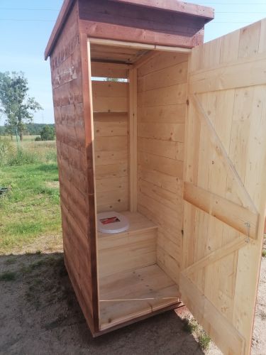 Wychodek na budowę toaleta na działkę WC sławojka szelet