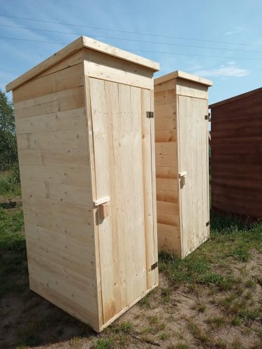 Wychodek na budowę działkę toaleta drewniana WC szelet sławojka