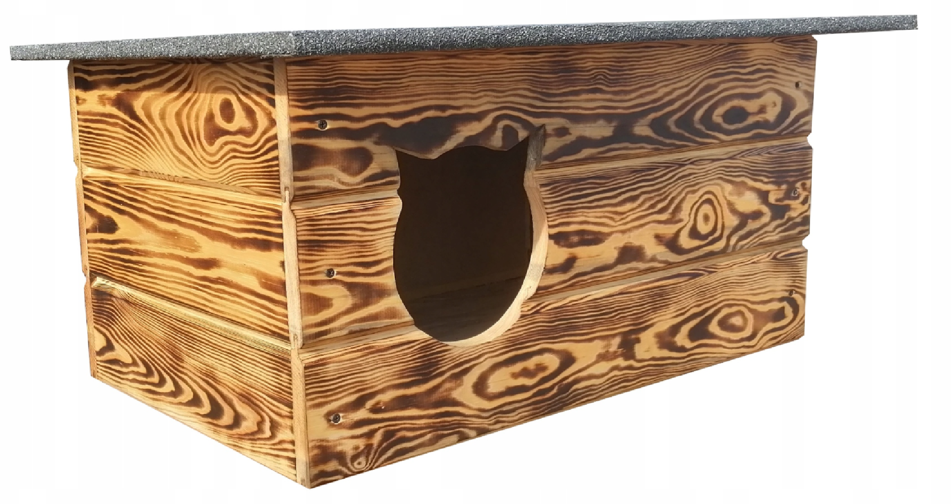 Ocieplana buda dla kota, budka domek dla kota