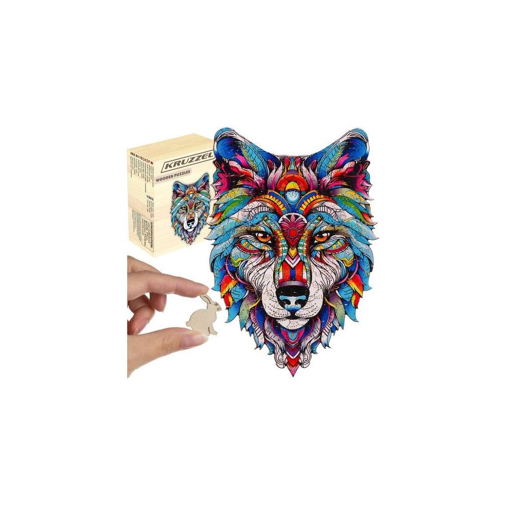 Puzzle drewniane Wilk