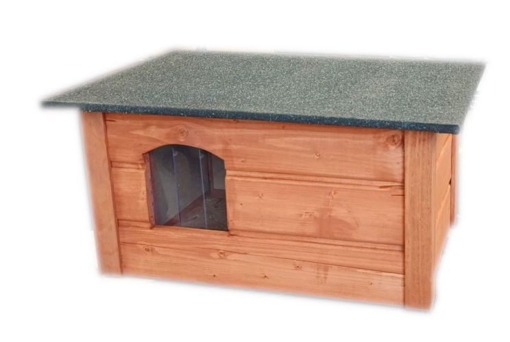 Ocieplana budka dla kota, buda domek dla kota