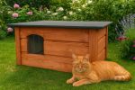 Ocieplana budka dla kota, buda domek dla kota