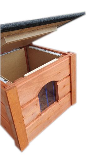 Ocieplana buda domek dla kota, buda dla kota z kurtyną