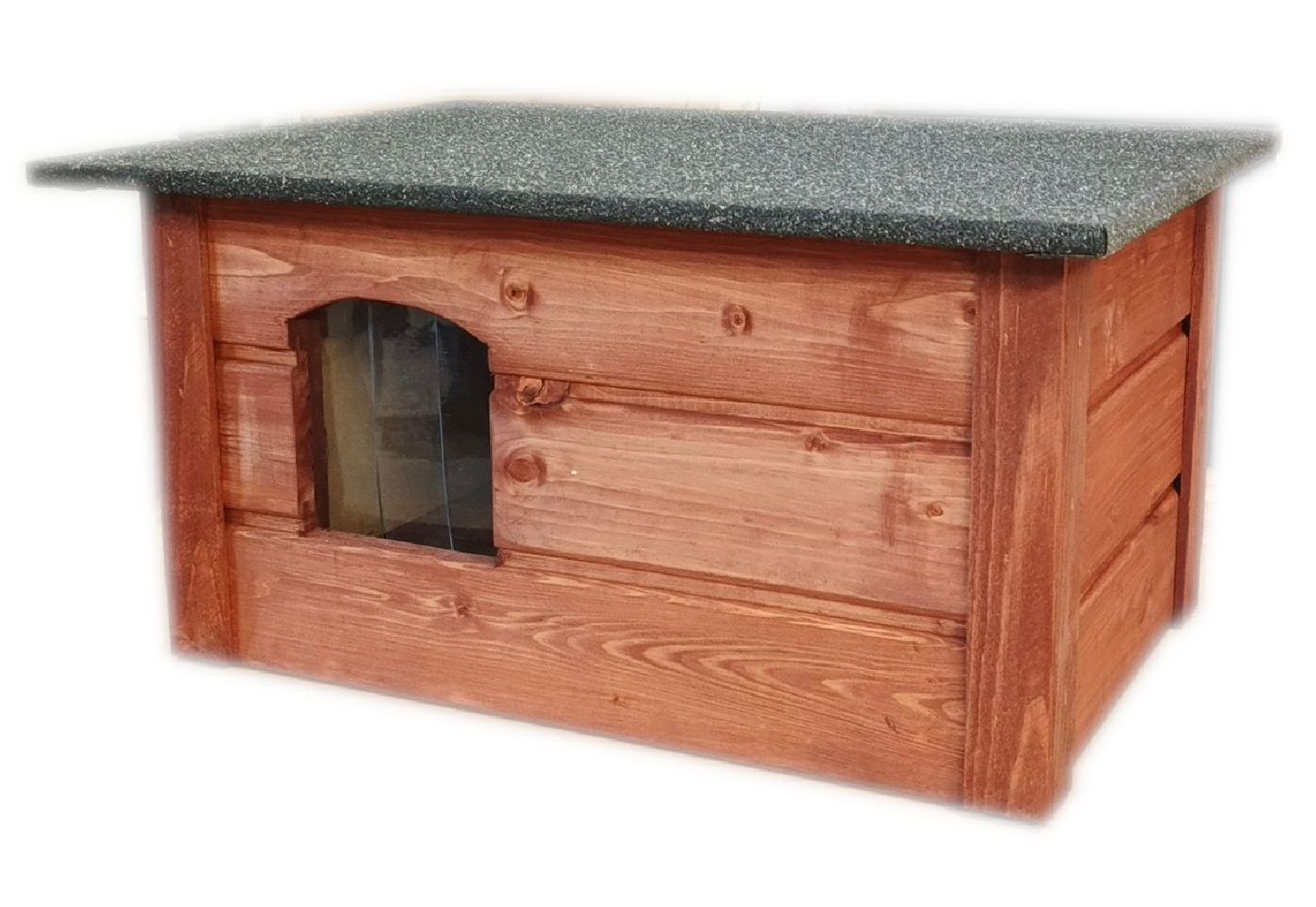 Ocieplana budka dla kota, buda domek dla kota