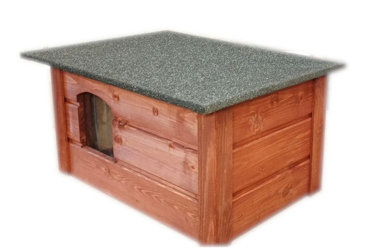 Ocieplana budka dla kota, buda domek dla kota