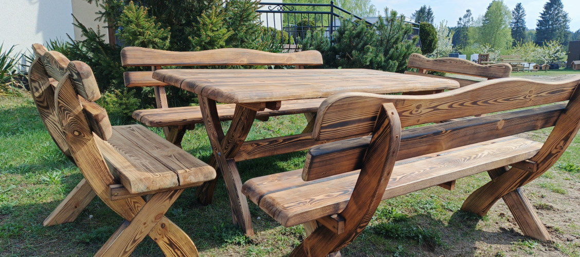 Meble ogrodowe, zestaw mebli ogrodowych 160x80 cm