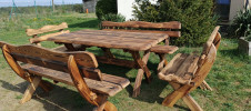 Meble ogrodowe, zestaw mebli ogrodowych 160x80 cm