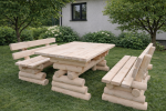 Zestaw mebli ogrodowych meble ogrodowe z kołka tłoczonego