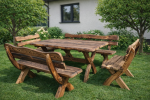 Meble ogrodowe, zestaw mebli ogrodowych 160x80 cm