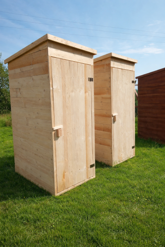 Wychodek na budowę działkę toaleta drewniana WC szelet sławojka