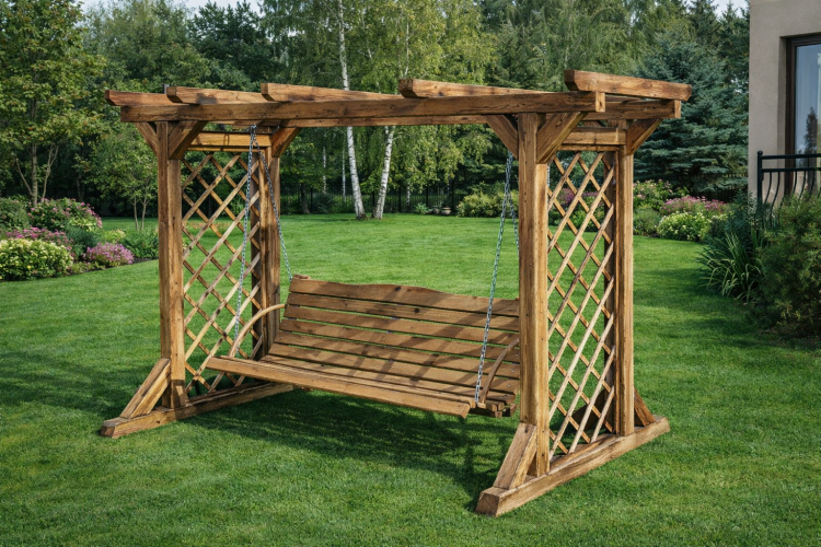 Drewniana huśtawka bujawka producent - NA – DA