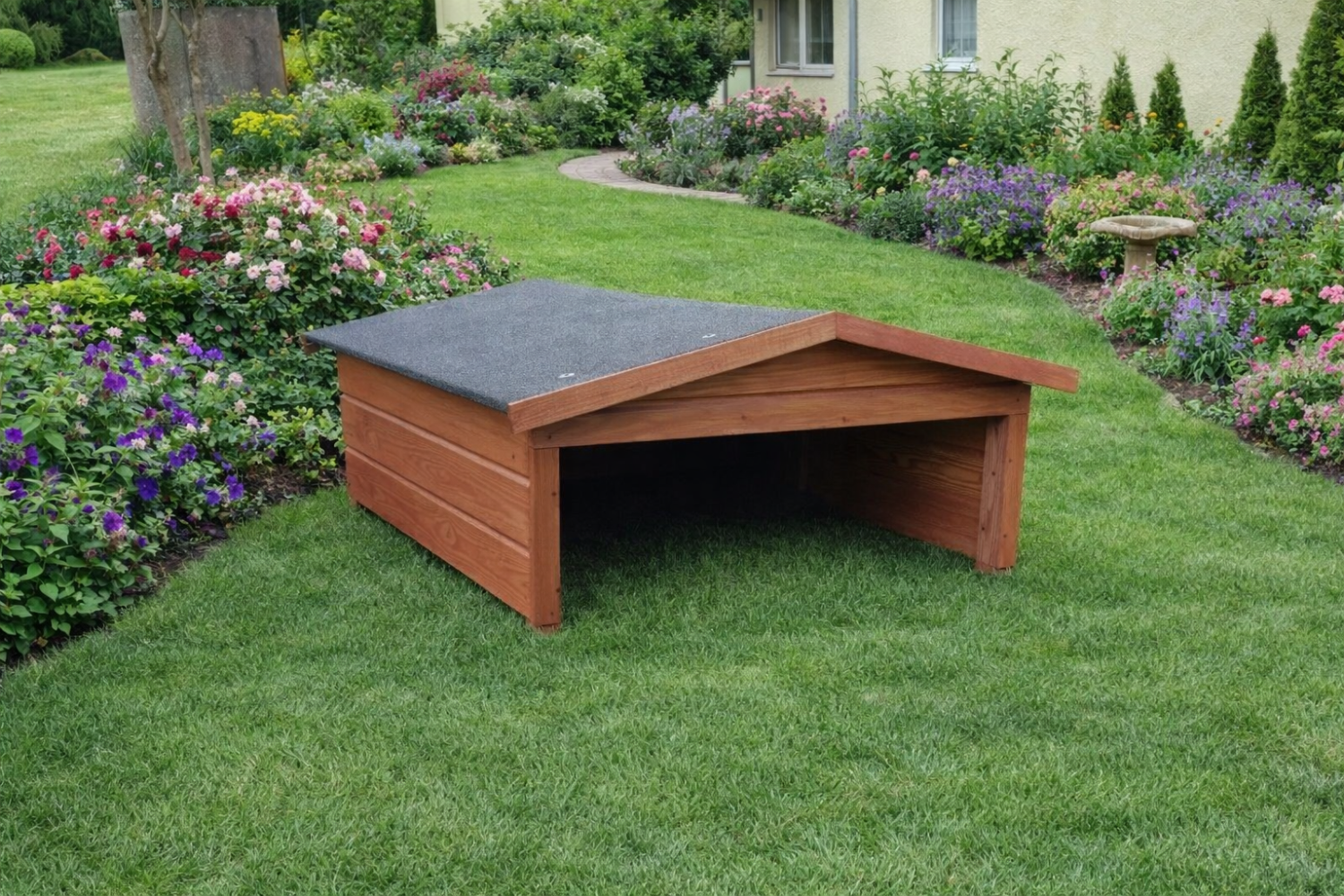 Garaż domek dla robota koszącego, garaż dla kosiarki