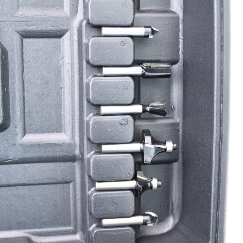 Frezarka górnowrzecionowa krawędziowa 1200W + 12x frezy